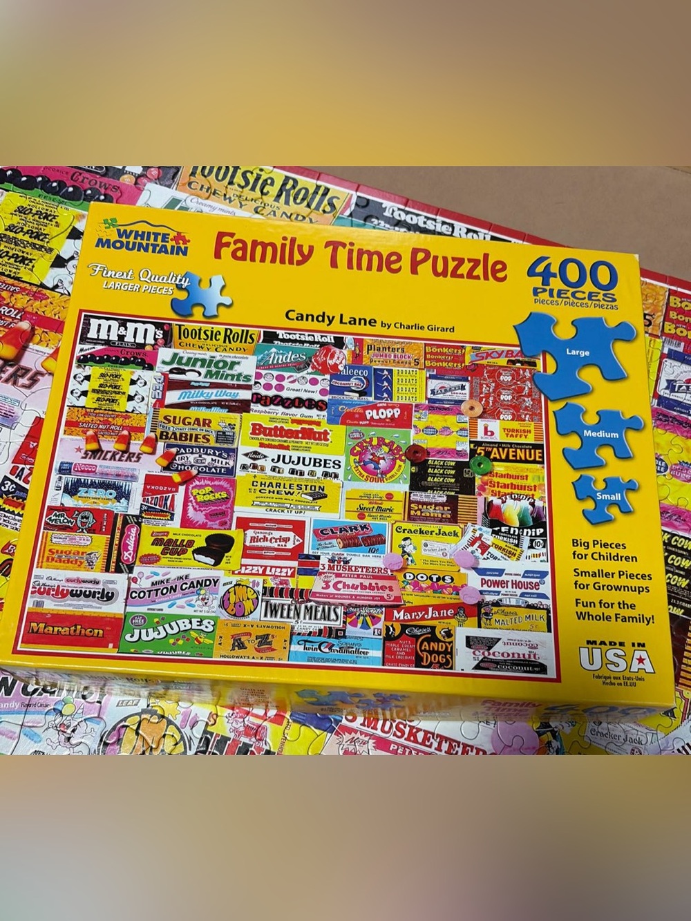 White Mountain Candy Lane Family 400 Large/Small pieces 🎨 Charlie Girard